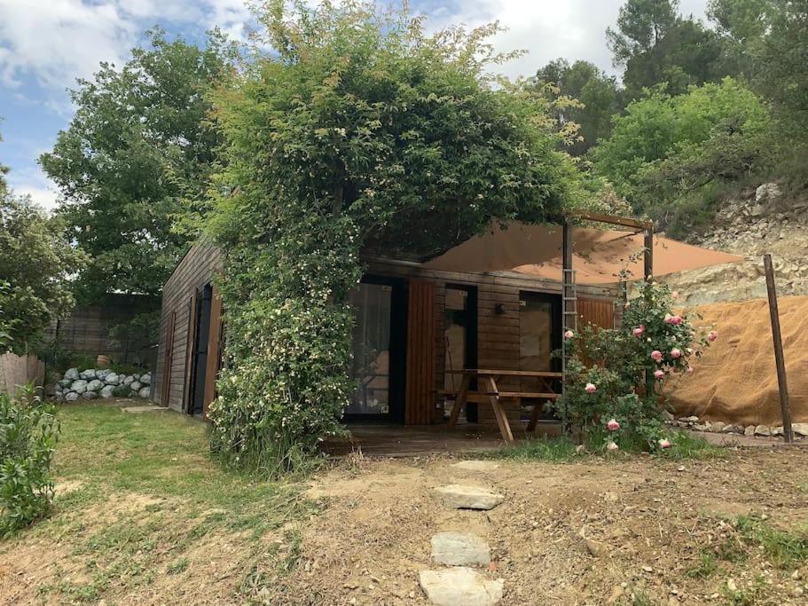 Maison En Bois A Entrechaux Extérieur photo